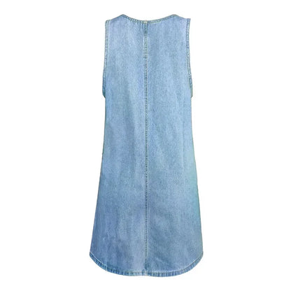 Lisa | Praktisk och Lätt Denim Sommarklänning