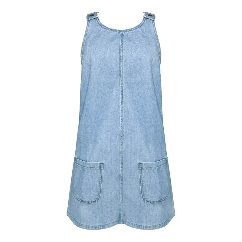 Lisa | Praktisk och Lätt Denim Sommarklänning