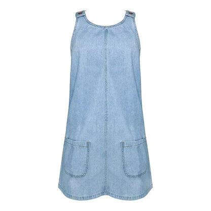 Lisa | Praktisk och Lätt Denim Sommarklänning